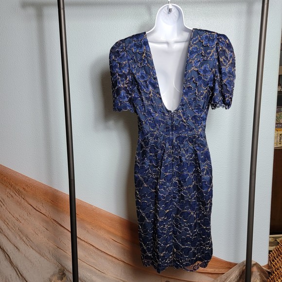 Vintage LESLIE FAY Evenings 90s Formal Cocktail Dress 6 - Picture 7 of 10